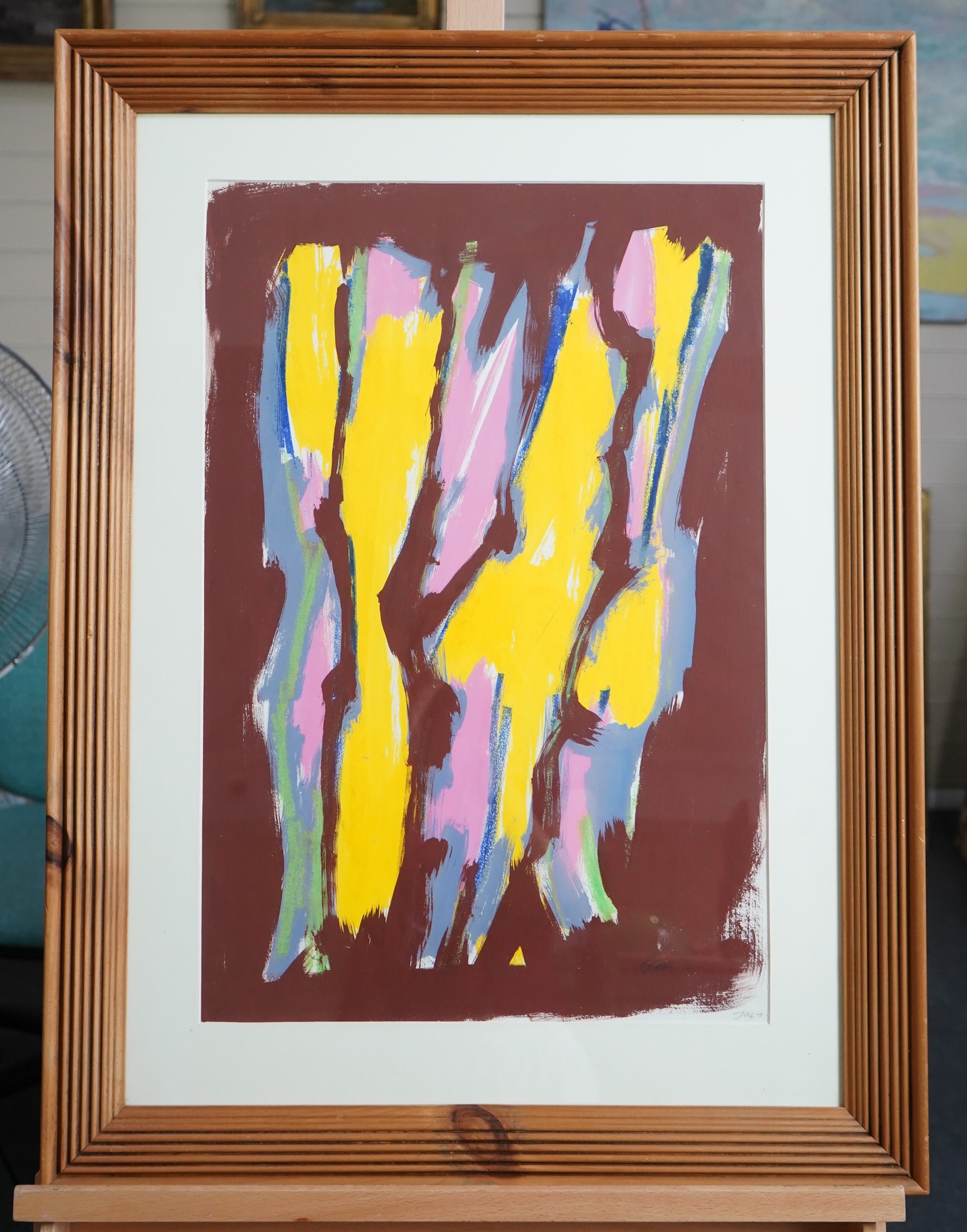 William Gear RA RBSA, 1915-1997, 'Fluid Yellow, July 1970'